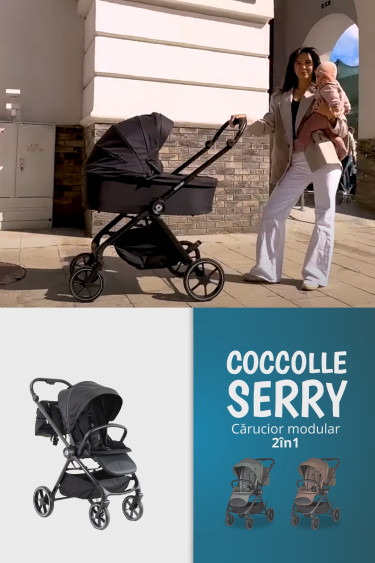 Video produs outdoor – Cărucior modular Coccolle Serry 3 în 1